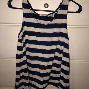 WHITE AND BLUE TANK TOP